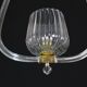 Charming Murano Glass Art Deco Pendant Chandelier by Ercole Barovier, 1940s