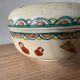 Japanese covered Satsuma ceramic box – heron and flowers decoration – signed