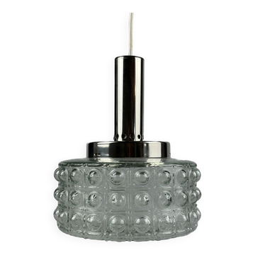 60s 70s VEB hanging lamp ceiling lamp bubble chrome glass space age design