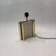 Lampe de table miroir en laiton années 1970 Vintage Hollywood Regency
