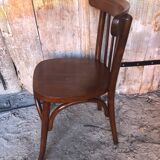 Old baumann style bistro chair dark wood