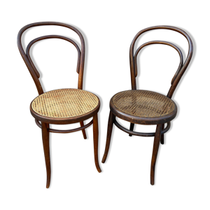 Paire de chaises bistrot - bois