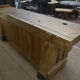 Industrial low industrial furniture carpenter's workbench 1930