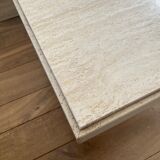 Travertine coffee table