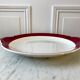 Cake dish / pie Badonviller burgundy 50s