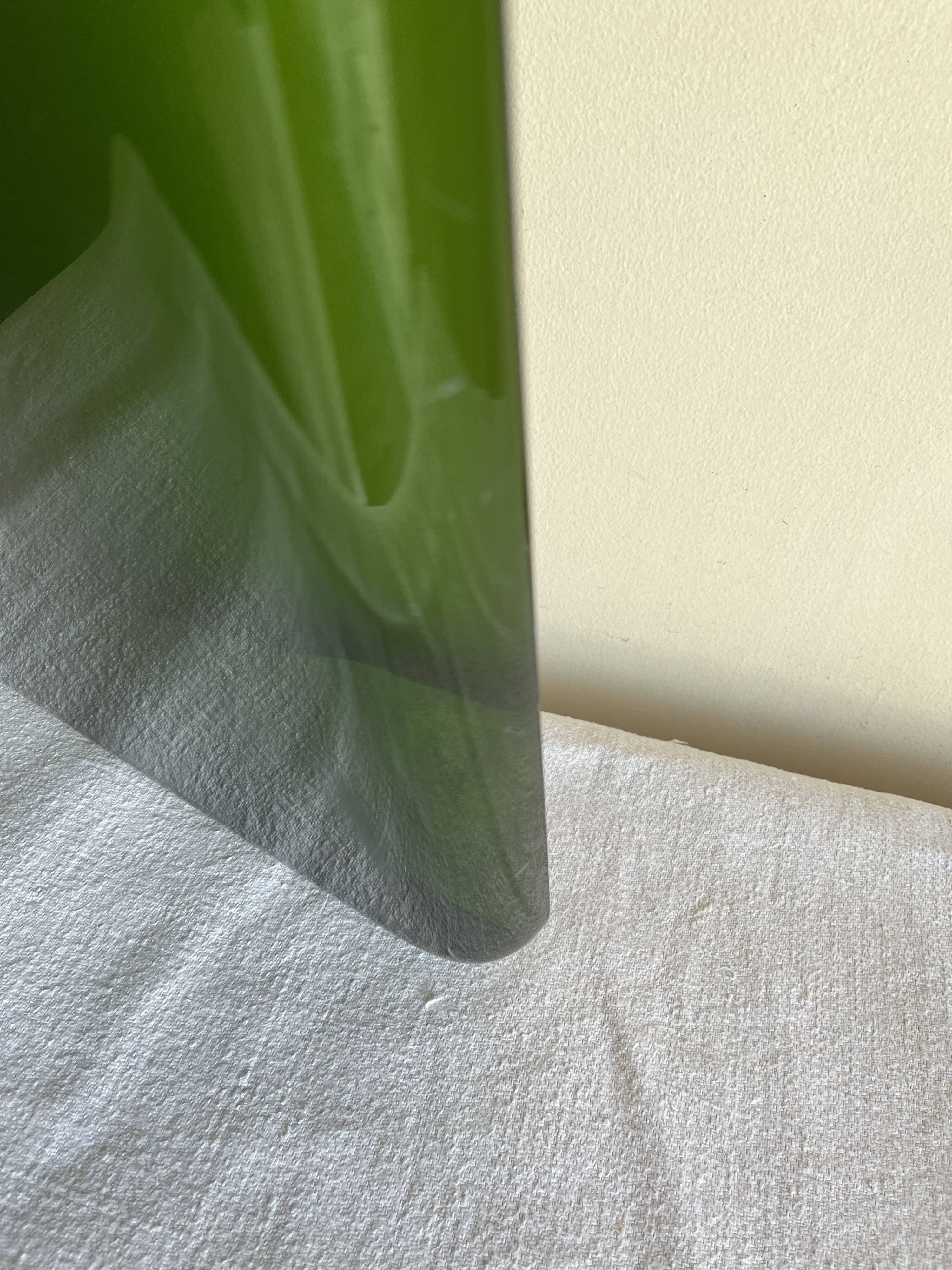 1980 green plexiglass plateau neo-classical