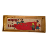 Ancien jeu 'Croquet de Table' en bois – Jouet vintage années 50