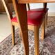 Table en bois ovale 6/8 personnes et 4 chaises art déco