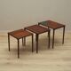 Set of three rosewood tables, Danish design, 1960s, production: Denmark