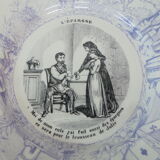 Decorative plate saying sarreguemines