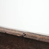 Antique English early 19th century hall bench made of oak
