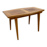 Small Coffee Table 50s – Geometric Marquetry & Compass Legs