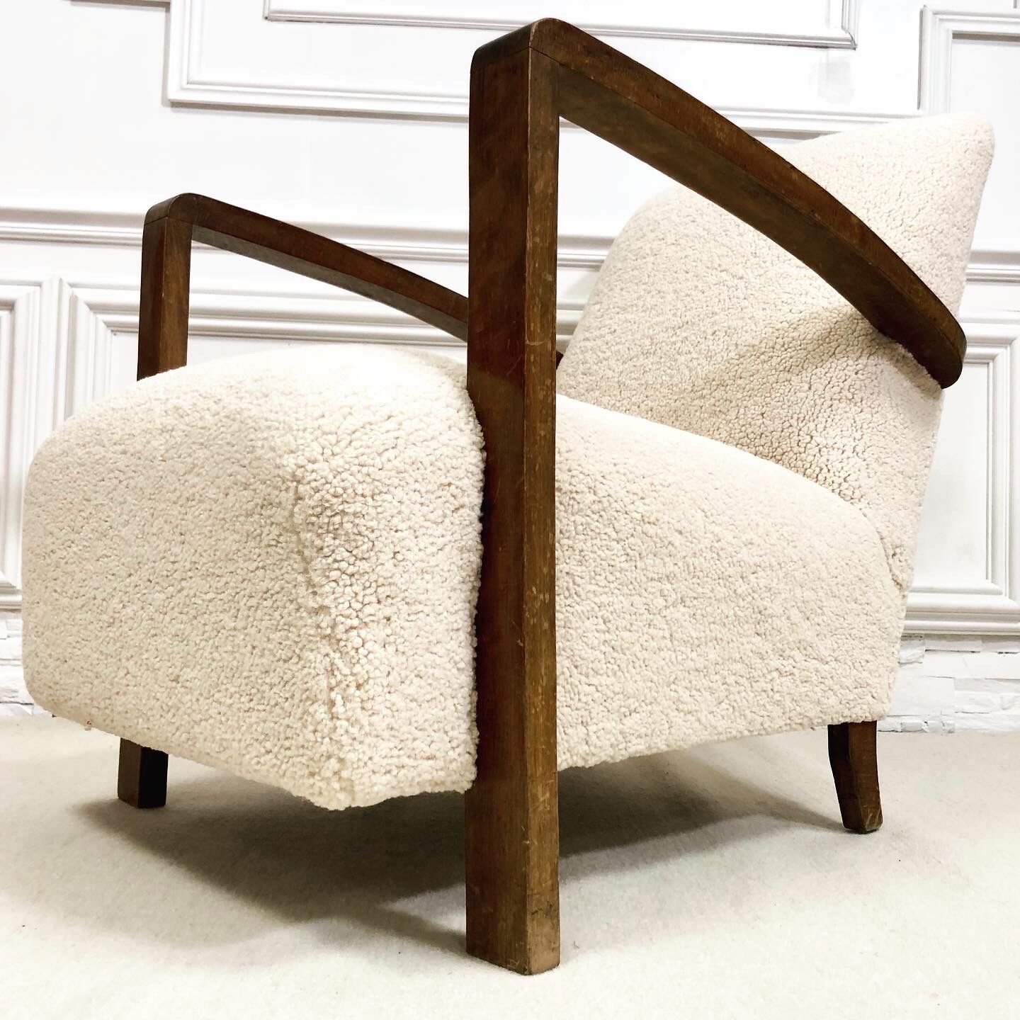 Restored art deco armchair