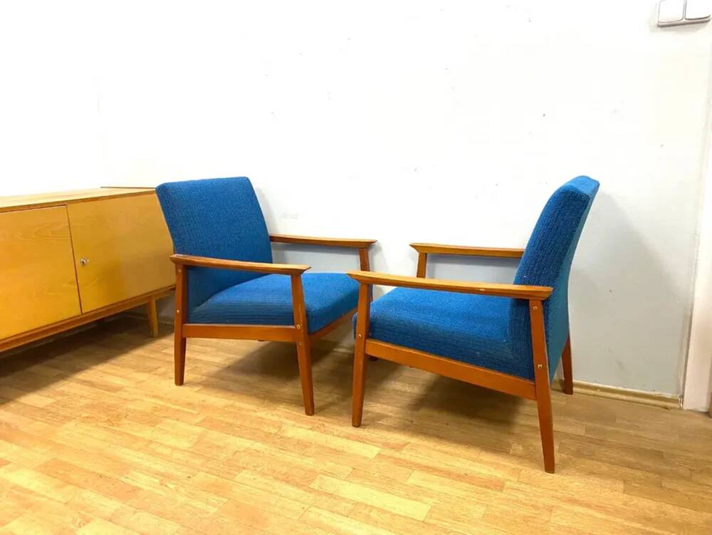 Set of 2 Retro Armchairs, TON, 1960s, Czechoslovakia