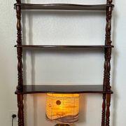 Library - turned wooden shelf