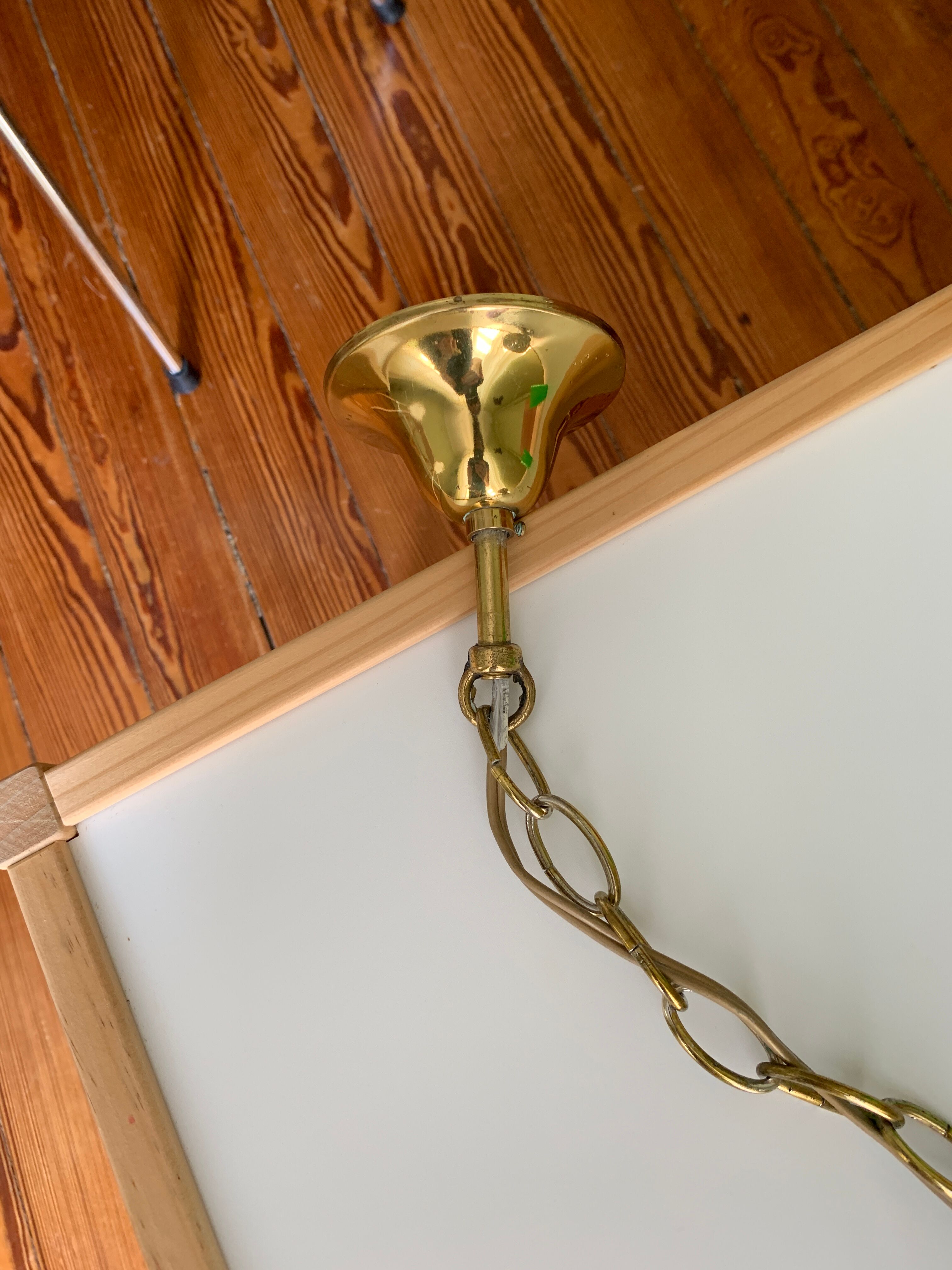 Glass bolt hanging lamp