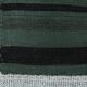 Tapis Kilim vintage vert et noir, 86x86 cm