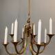 Lustre conçu par Michael Harjes et produit par Harjes Metalkunst en Allemagne