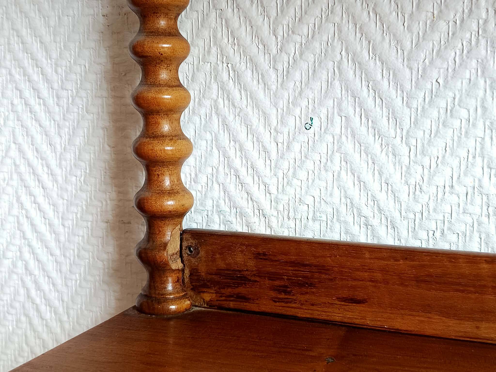 Napoleon III twisted column wall shelf