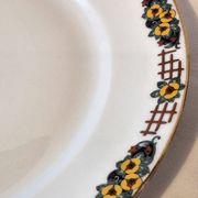 Round serving dish Art Deco, Limoges porcelain, André François, A570