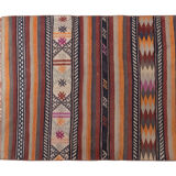 Turkish kilim runner with modern design, boho nomadic stair runner 80 x 512 cm