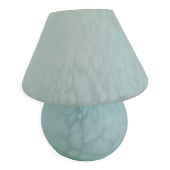 Glass mushroom lamp