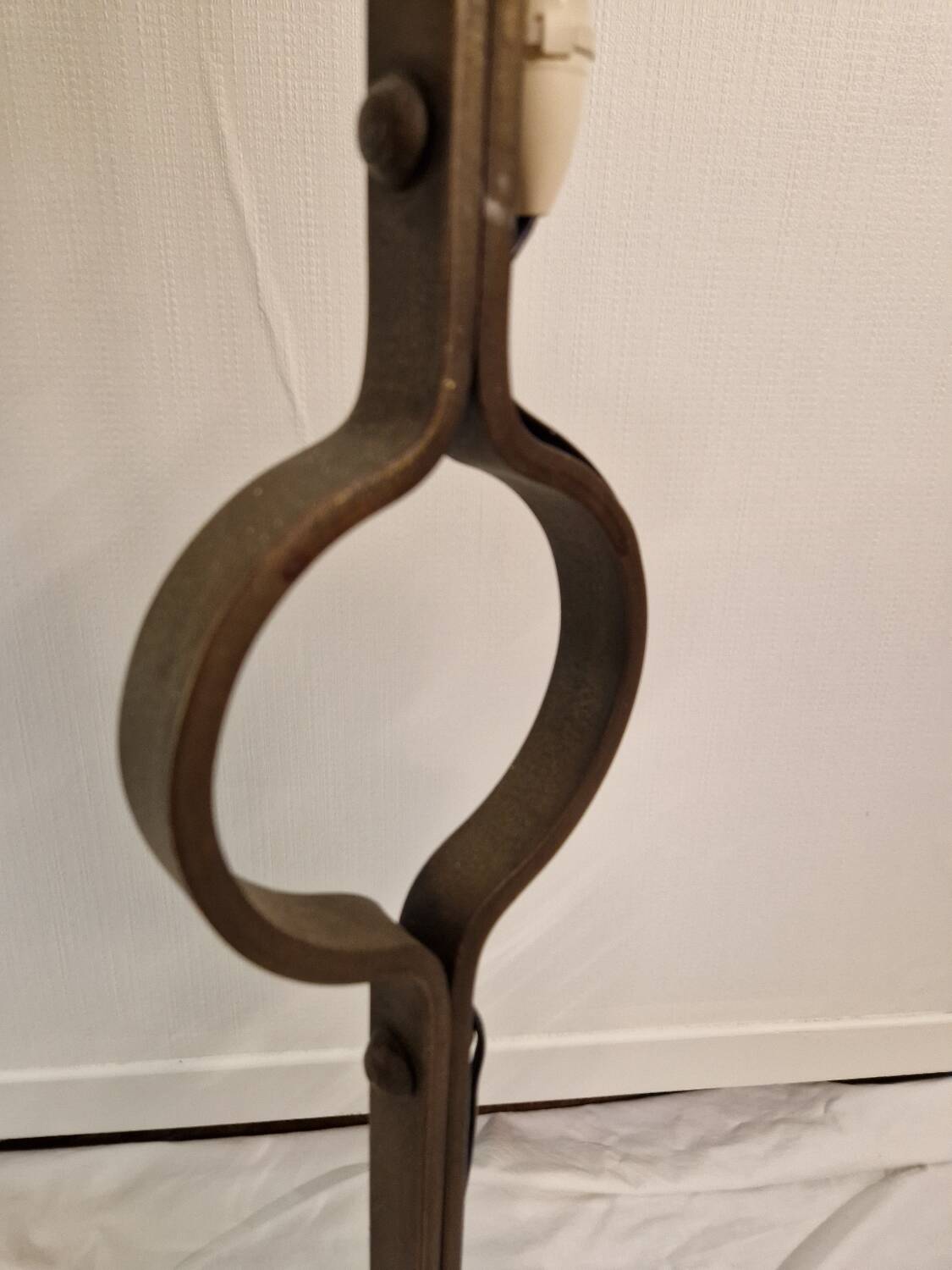 Lampadaire Jean Pierre Ryckaert fer forgé 1960 brutaliste