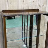 English walnut showcase from the 1950s