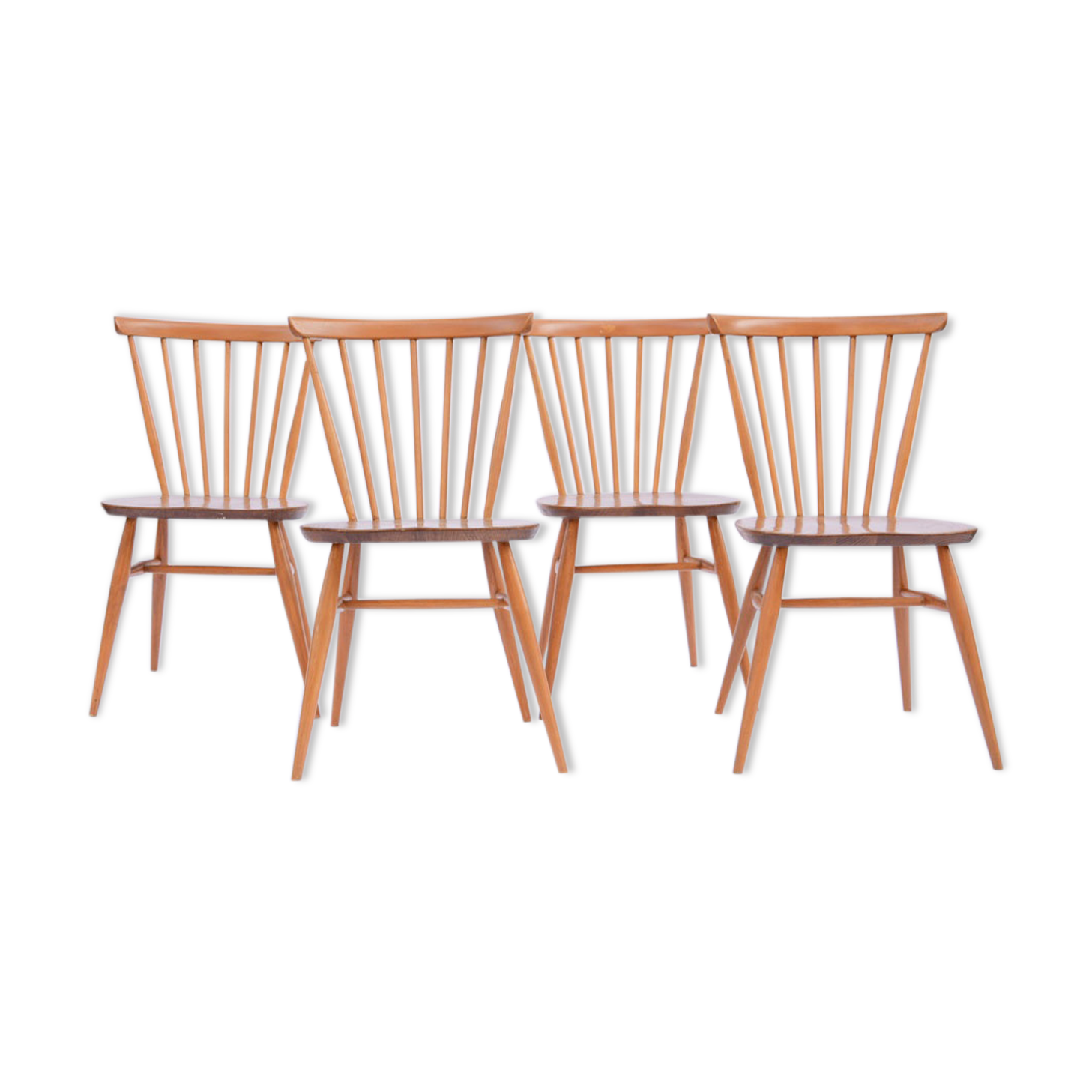 Set of 4 chairs Ercol vintage 1960