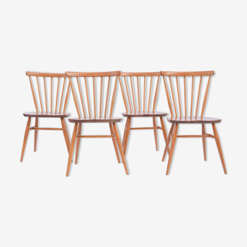 Set of 4 chairs Ercol vintage 1960