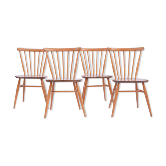 Set of 4 chairs Ercol vintage 1960