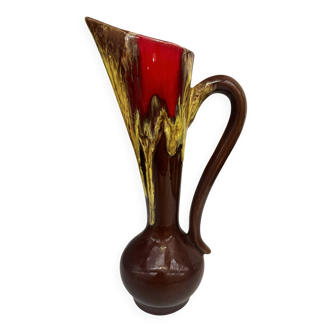 Pitcher - Soliflore Vallauris glazed ceramic H 26 cm