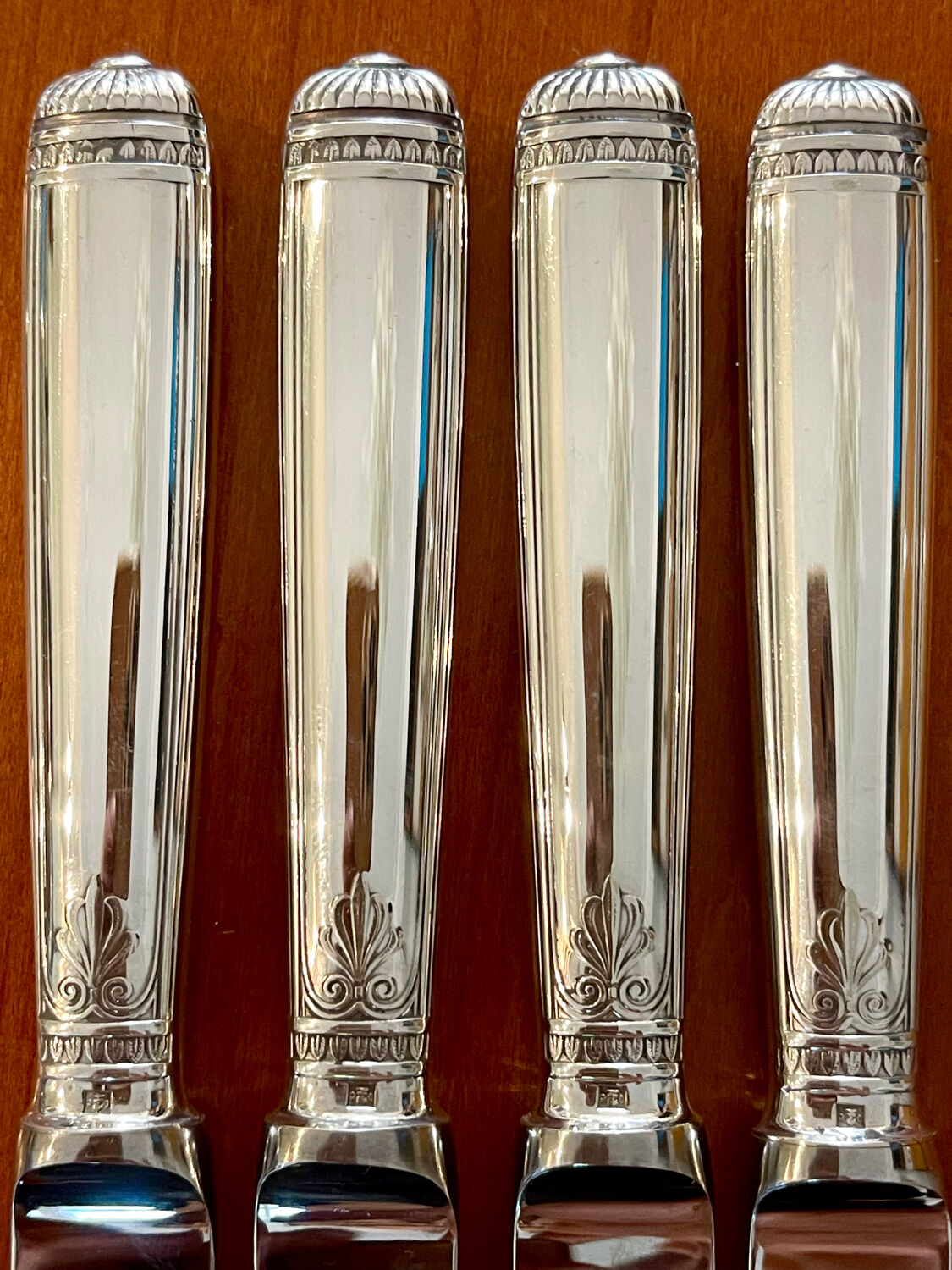 Christofle Malmaison, 12 cheese dessert knives 19.5 cm