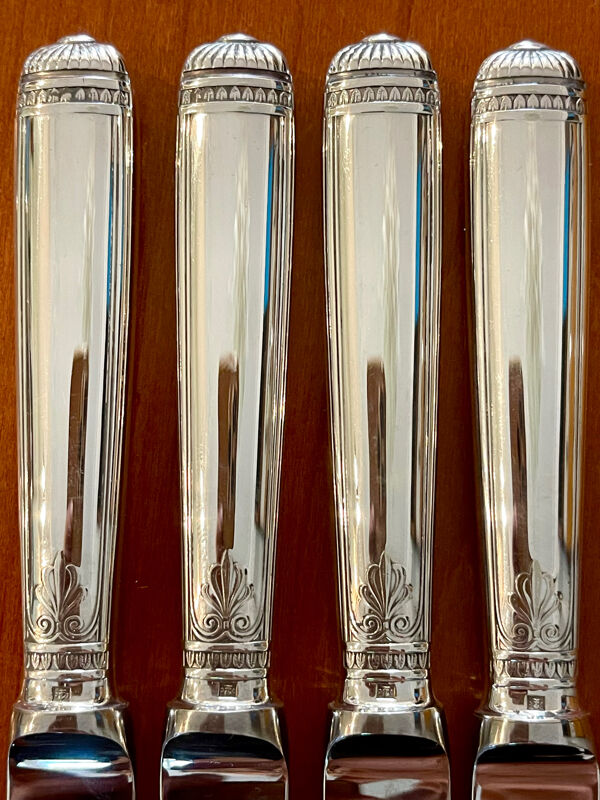 Christofle malmaison ,12 couteaux à entremet fromage 19,5 cm