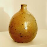 Vase boule céramique grès vintage