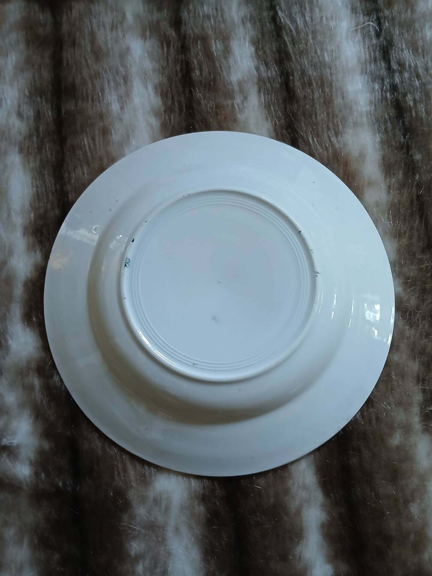 8 antique deep plates in ironstone
