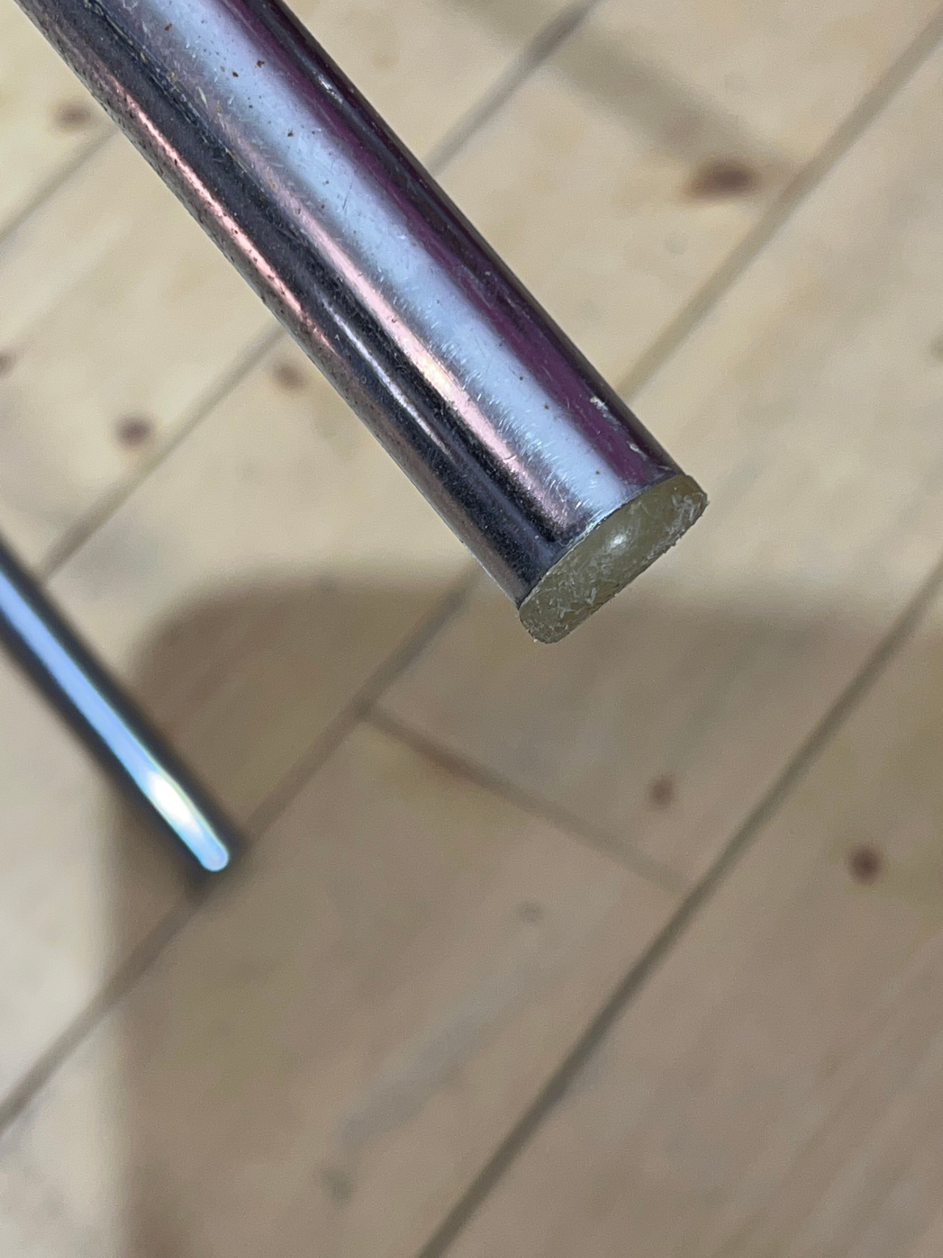 Formica table with extensions and 4 chairs 1950