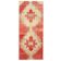 1970s Turkish Hand-Knotted Wool Cotton Red Runner Rug 104x260