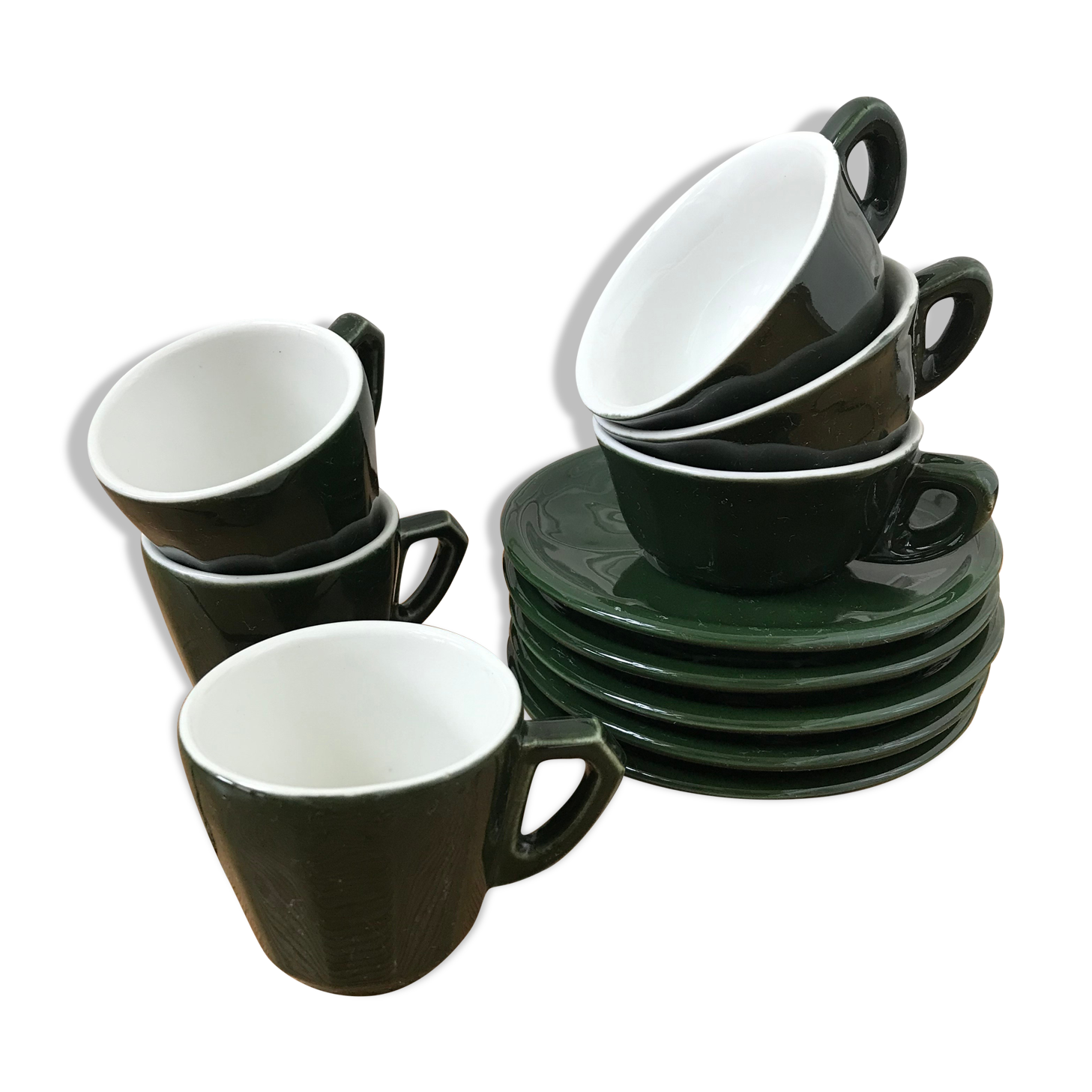 Series of cups and under cups