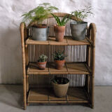 Rattan shelf