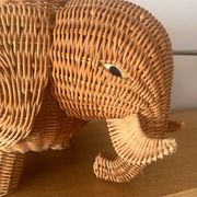 Panier éléphant en rotin