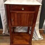 Bedside with wheels in walnut period Louis Philippe