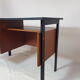 Vintage office design 50s honey and black wood