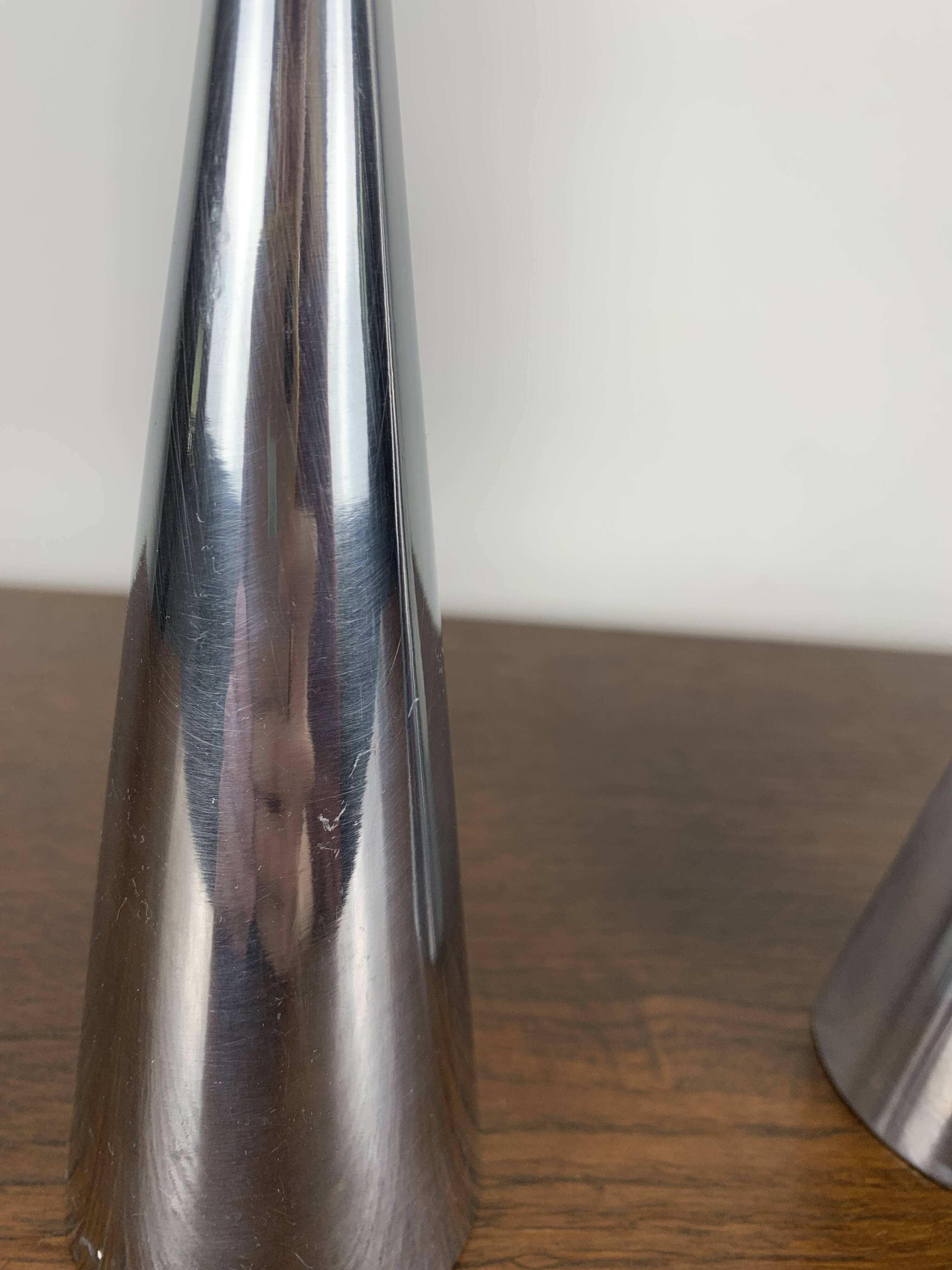 Steel Candle Holder Duo by Erika Pekkari