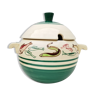 Soup pot earthenware Quimper J.Lachaud vintage
