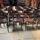 Set of 24 restored bistro chairs.