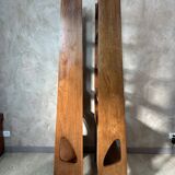 Pair of oak shelves