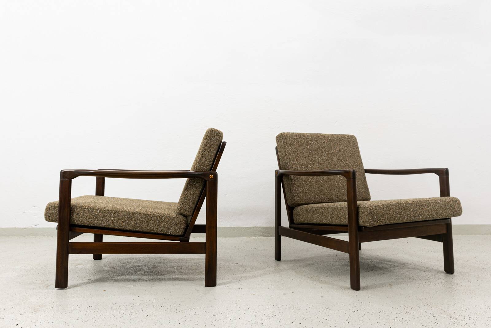 Mid Century Armchairs By Zenon Bączyk, 1960's, Set Of 2