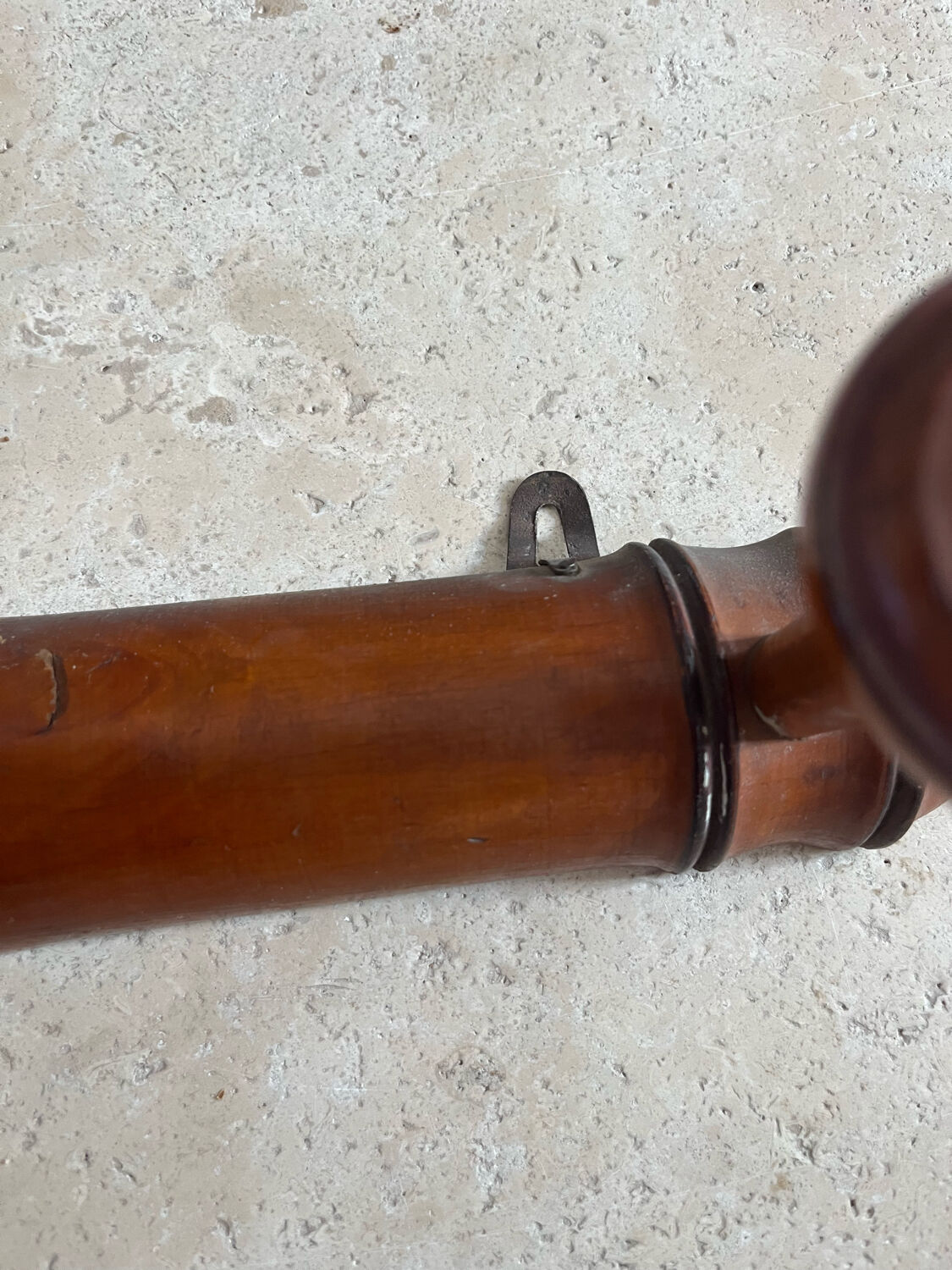 Coat rack hook wood
