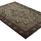Anatolian handmade vintage rug 283 cm x 192 cm